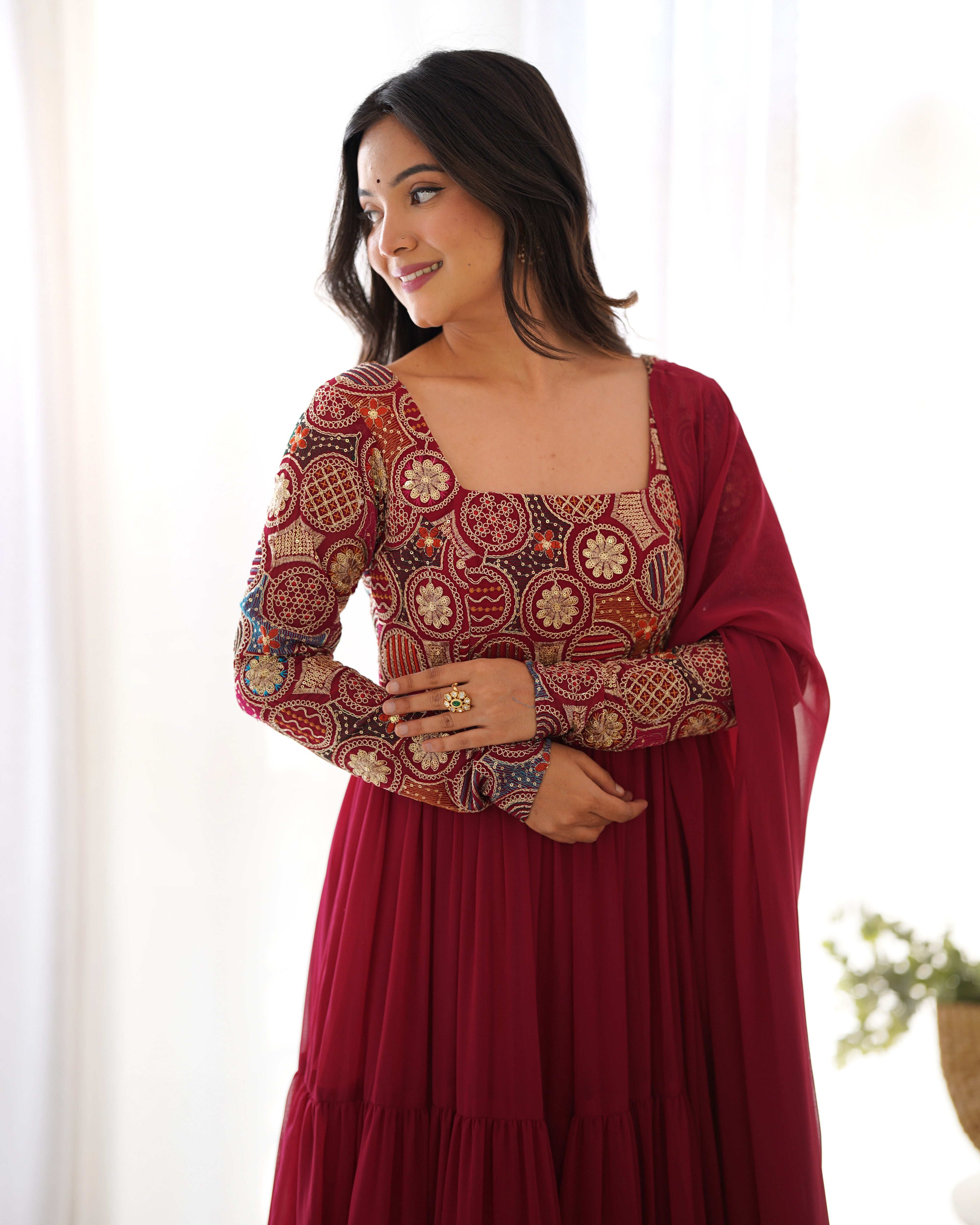 Premium Designer Anarkali Set