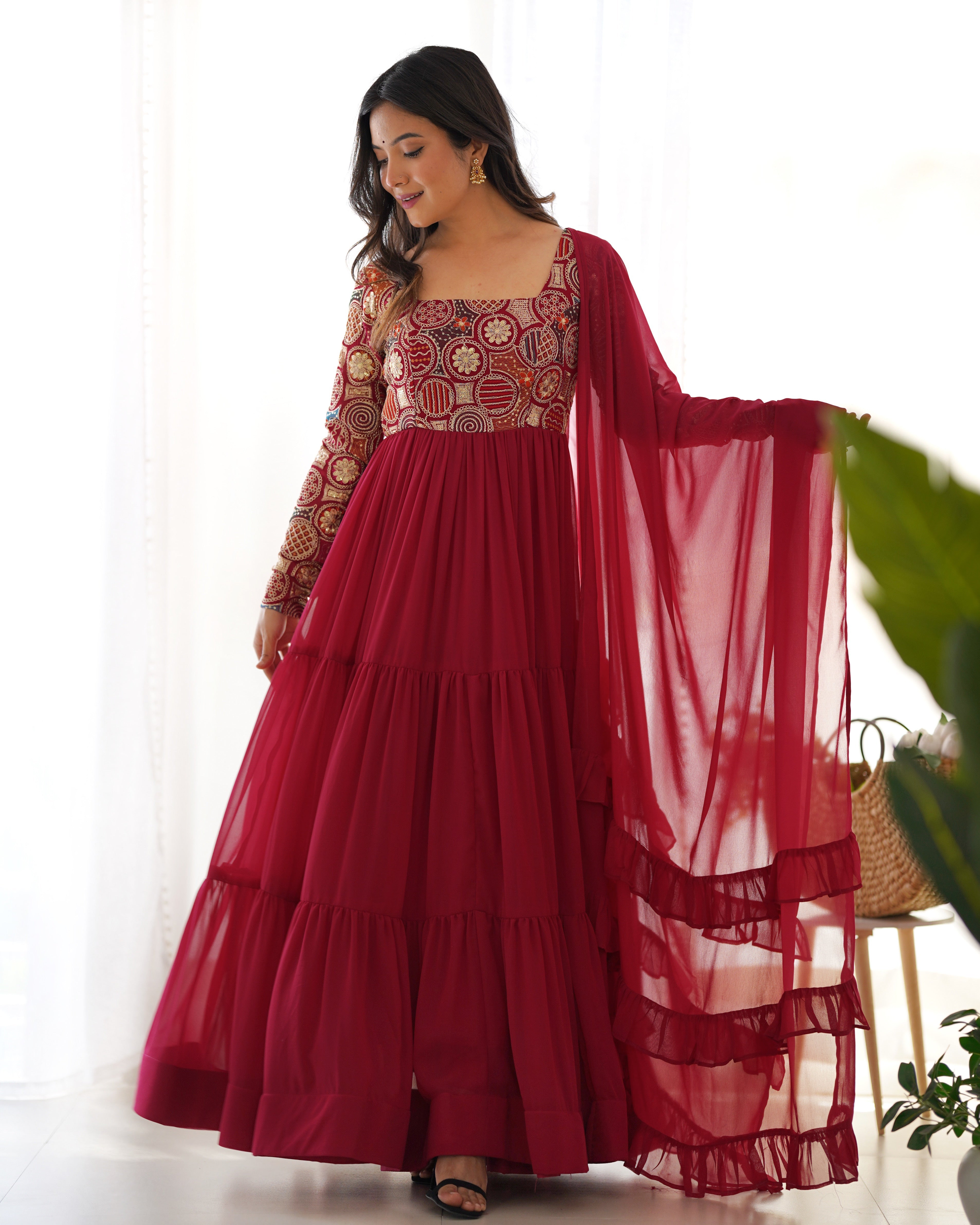 Premium Designer Anarkali Set