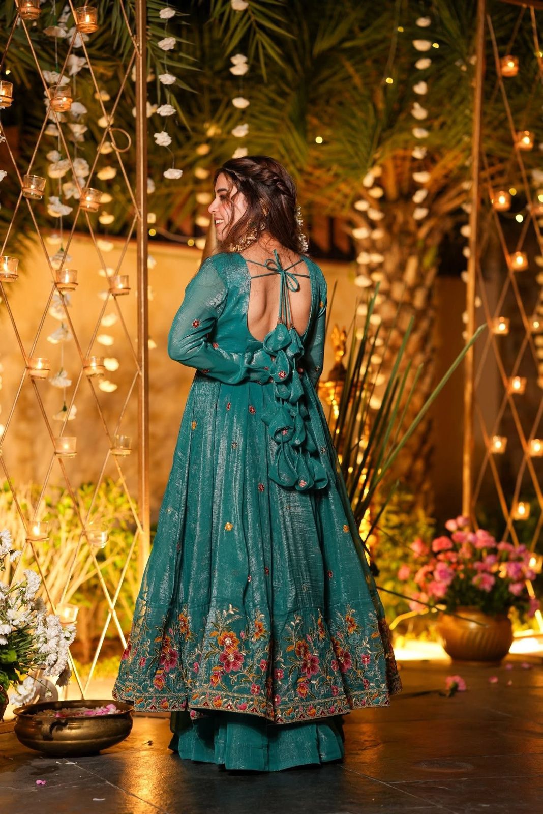Premium Designer Anarkali Gown Sharara Set